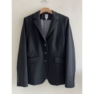 Tristan 3 Button Classic Black Blazer Women's Size 10 Office Career Work Slim